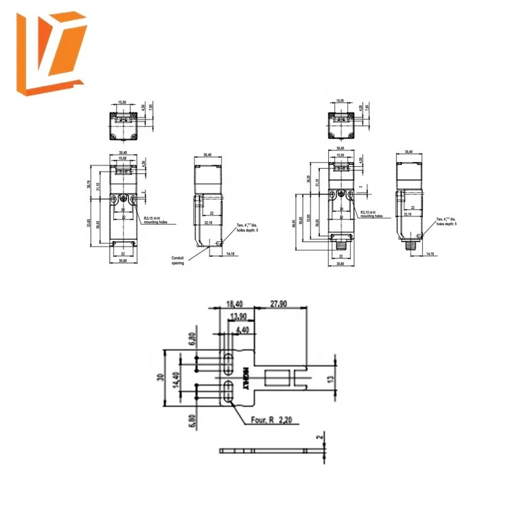 EK-5-15-F Flat ce limit switch