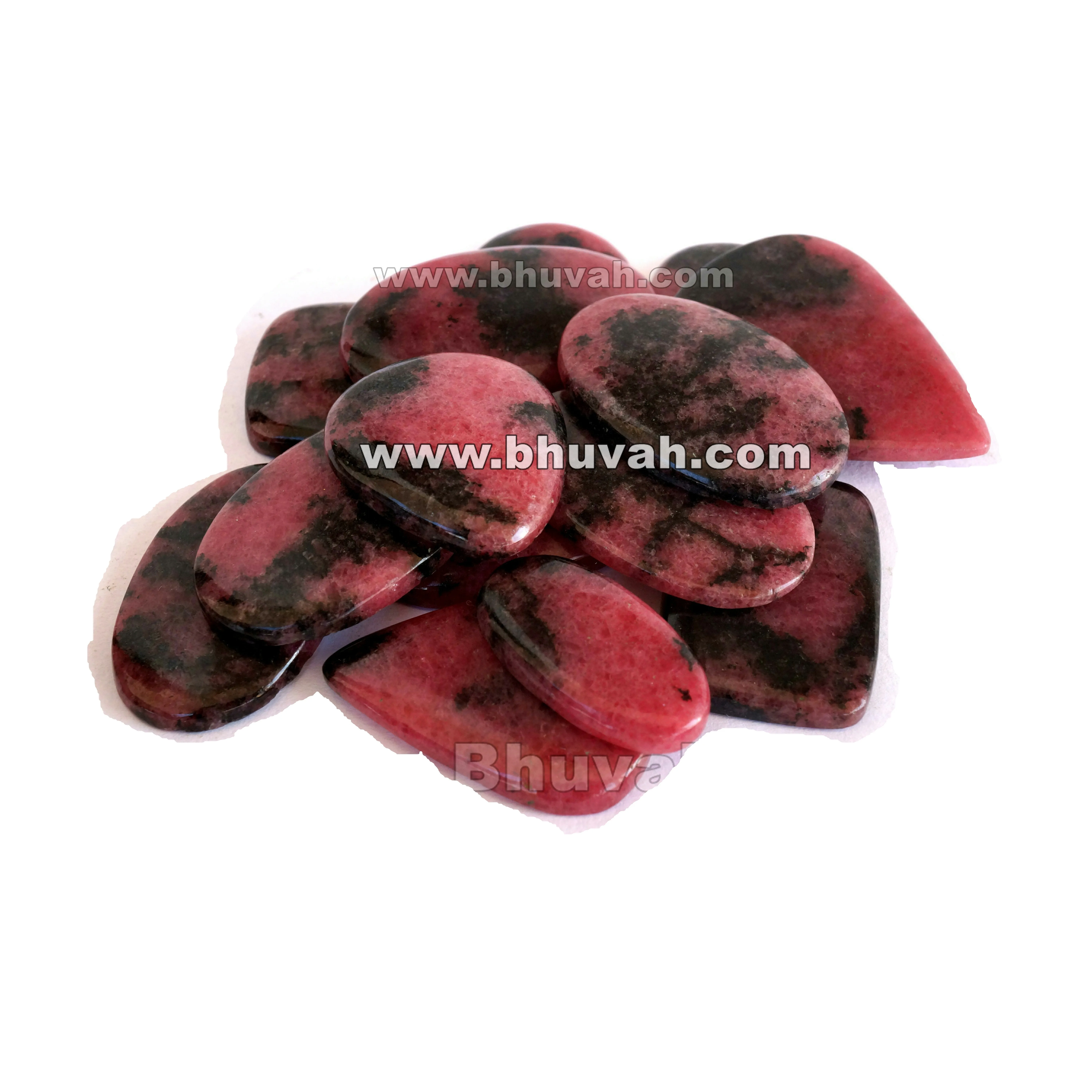 Родонит драгоценный камень Кабошон