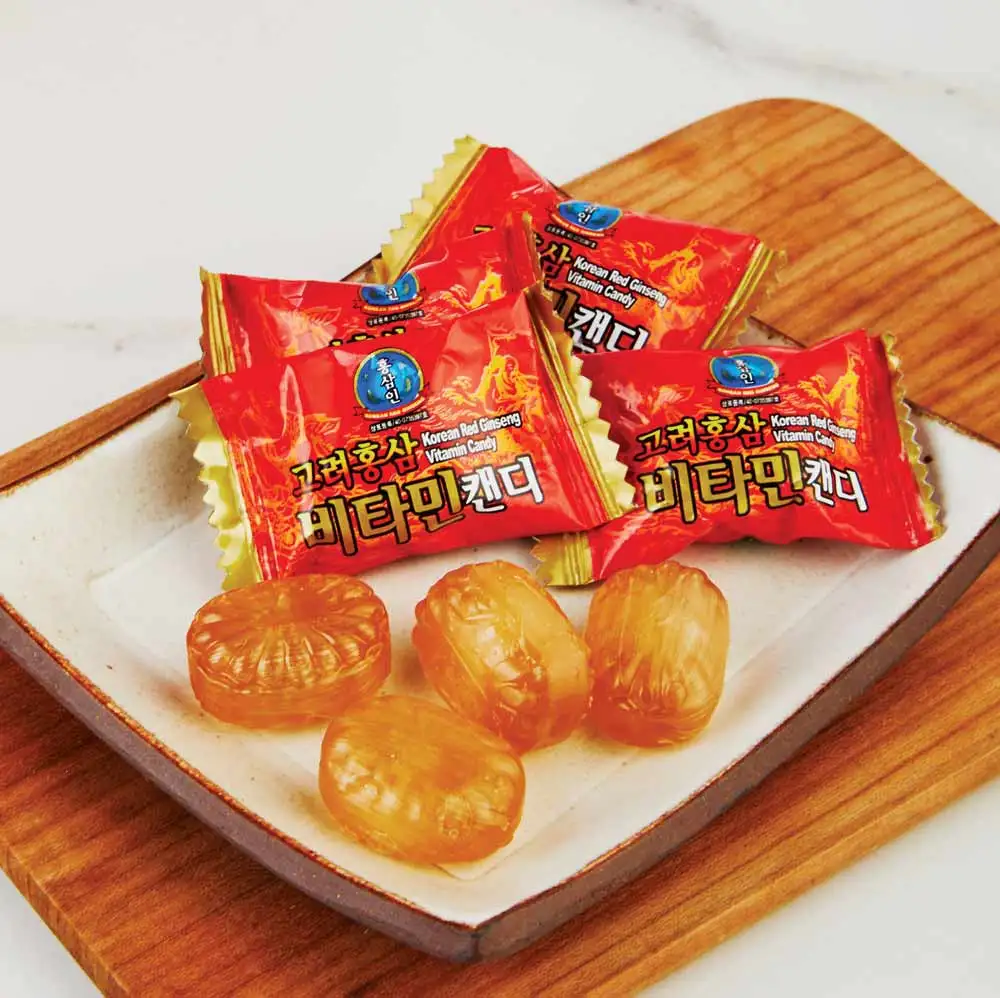 Корейский витамин Geumsan, 6 лет, экстракт корня красного женьшеня, содержащий конфеты (200 г в пакете)