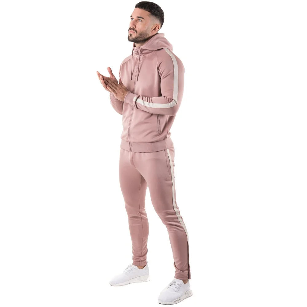 Wholesale Top Quality Best design Training Gym Track Suits Custom Logo Sports Fitted Zip Up Men Jogging Tracksuit Wit