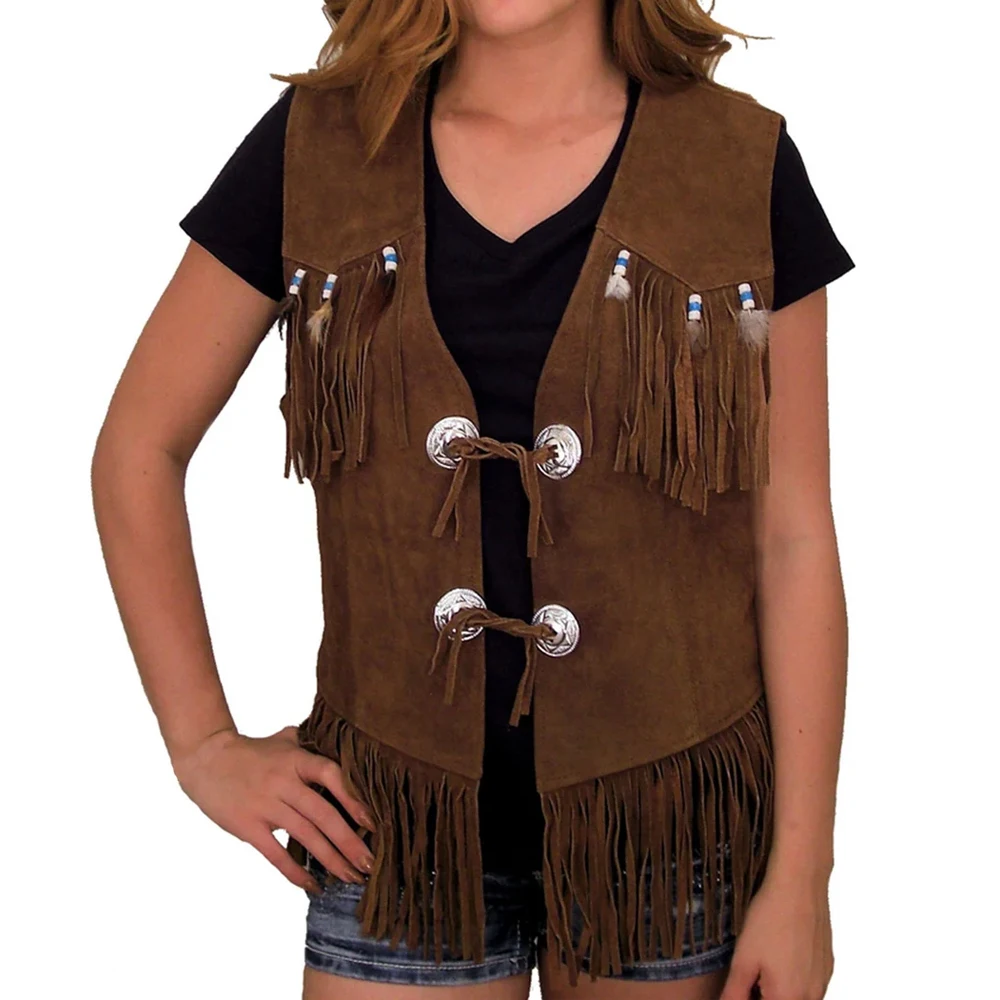 Fashion Brown Stand Collar Vests Women Zipper PU Leather Coats Women Elegant Autumn Winter Short Vests