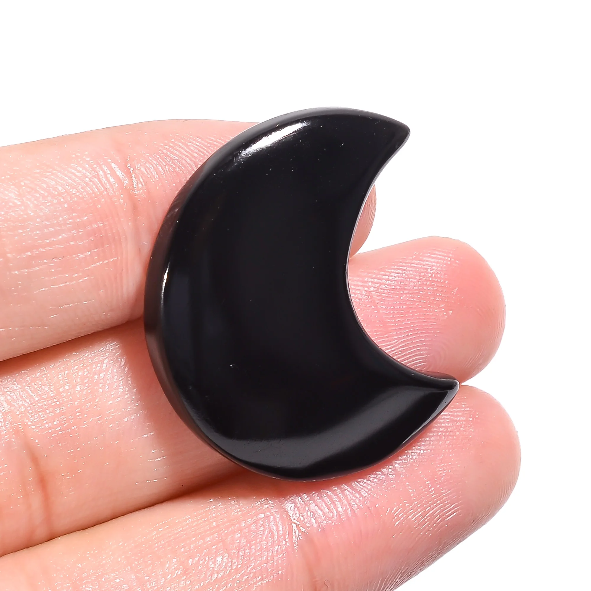 Высококачественный натуральный оникс в форме Луны