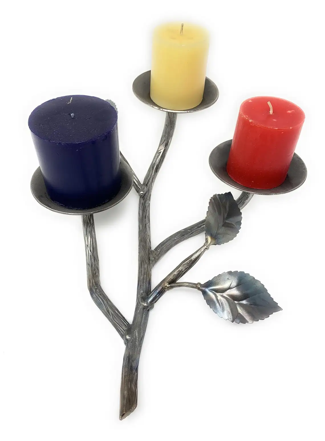 Роскошная подставка для свечи в форме листа с серой отделкой идеально подходит украшения дома