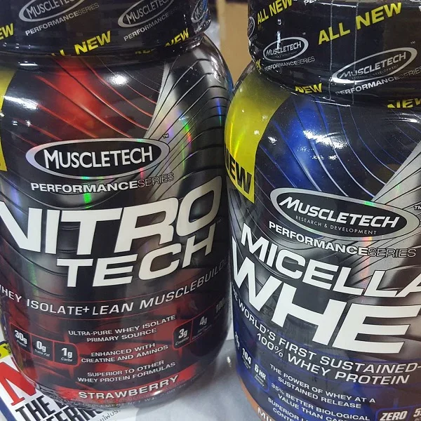 100% оригинальная технология Muscle tech Nitro Tech 100% сывороточное золото