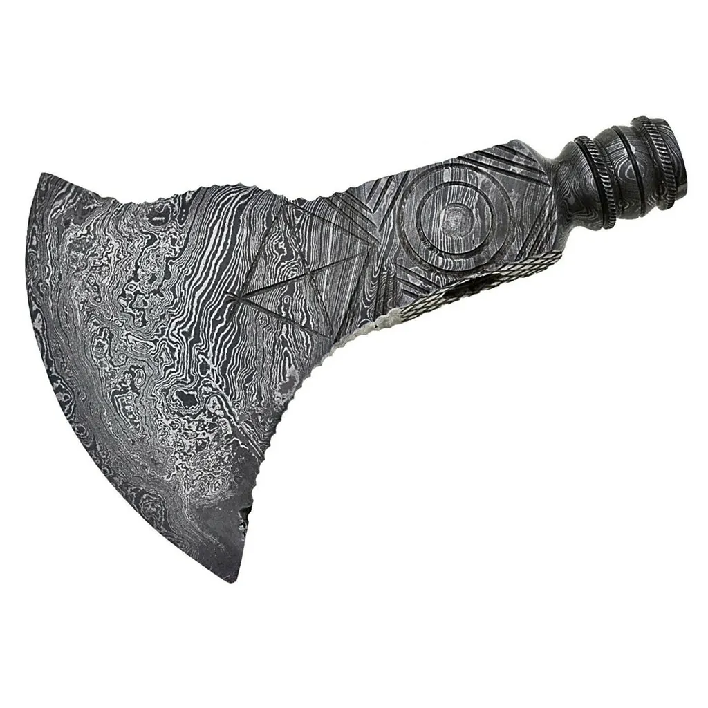 Топор Ручной Работы Из Дамасской Стали TOMAHAWK