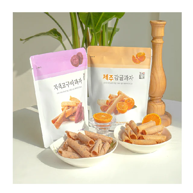 Производительный лучшие продажи JEJU мандарин, фиолетового сладкого картофеля печенье Сделано в Корее