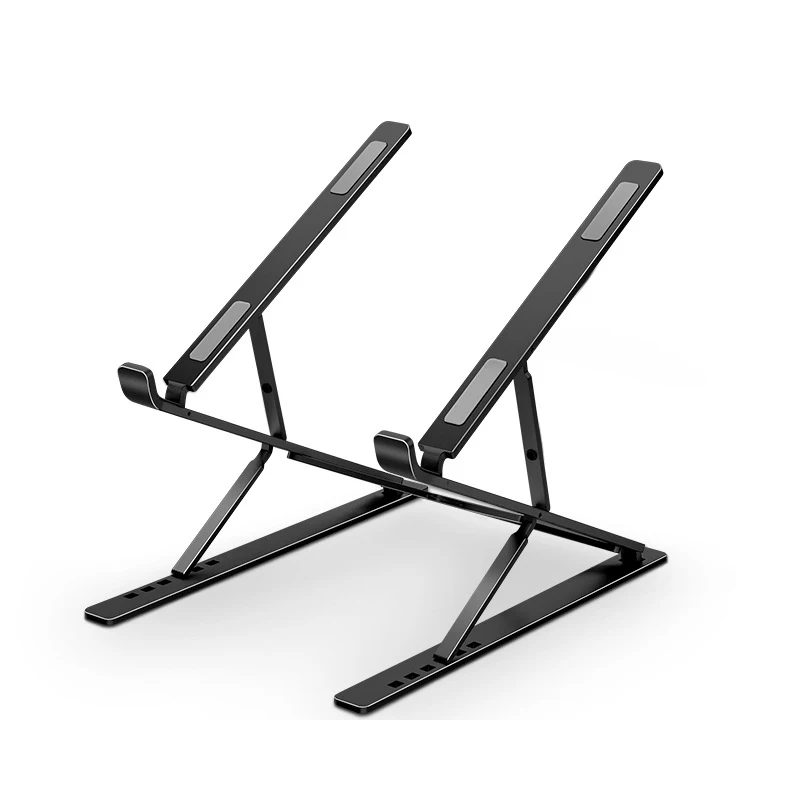 New Design Height Adjustable Double Deck Portable Folding Desk Stand Holder Aluminum Laptop Stand for Laptop