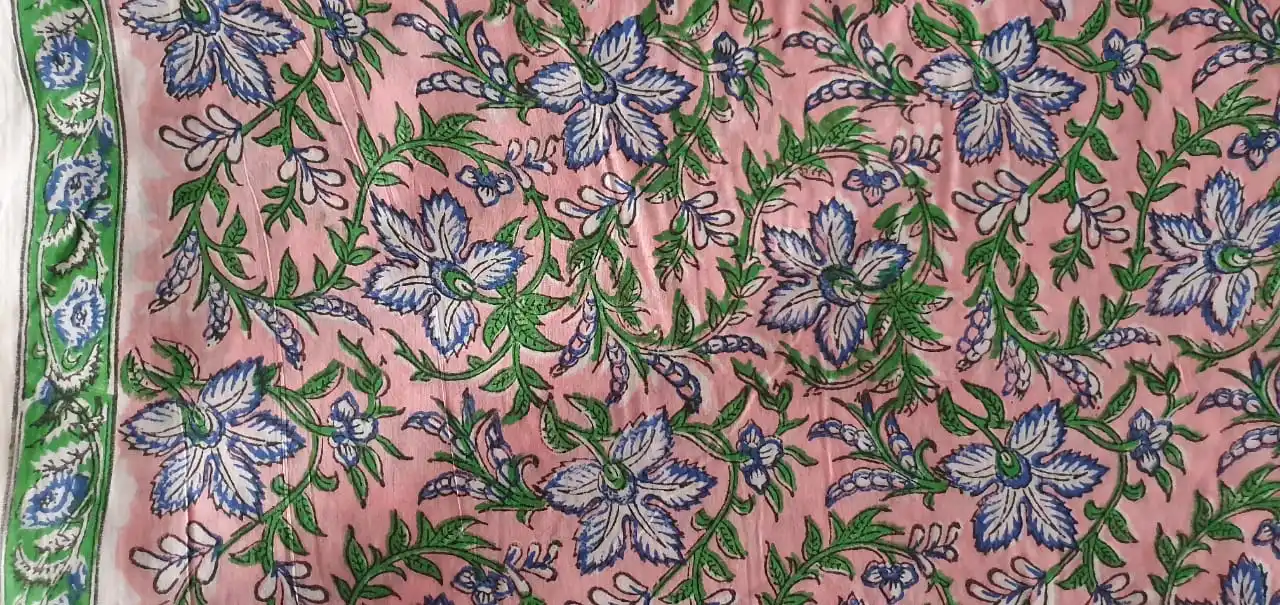 High Quality Pure Cotton Fabric Printed Soft Durable Fabric Floral Printed Fabric for Bedding available at Reasonable Price
