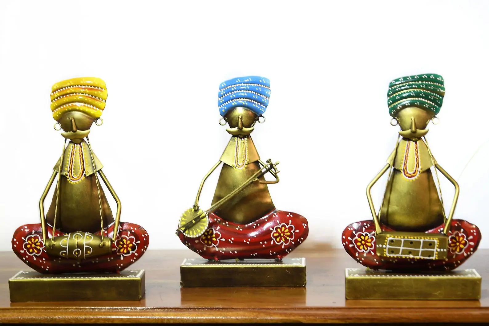 Набор музыкантов из 3 предметов, новинка, Лидер продаж на Amazon, декоративные металлические роскошные настольные украшения для вечеринки, офиса, дома