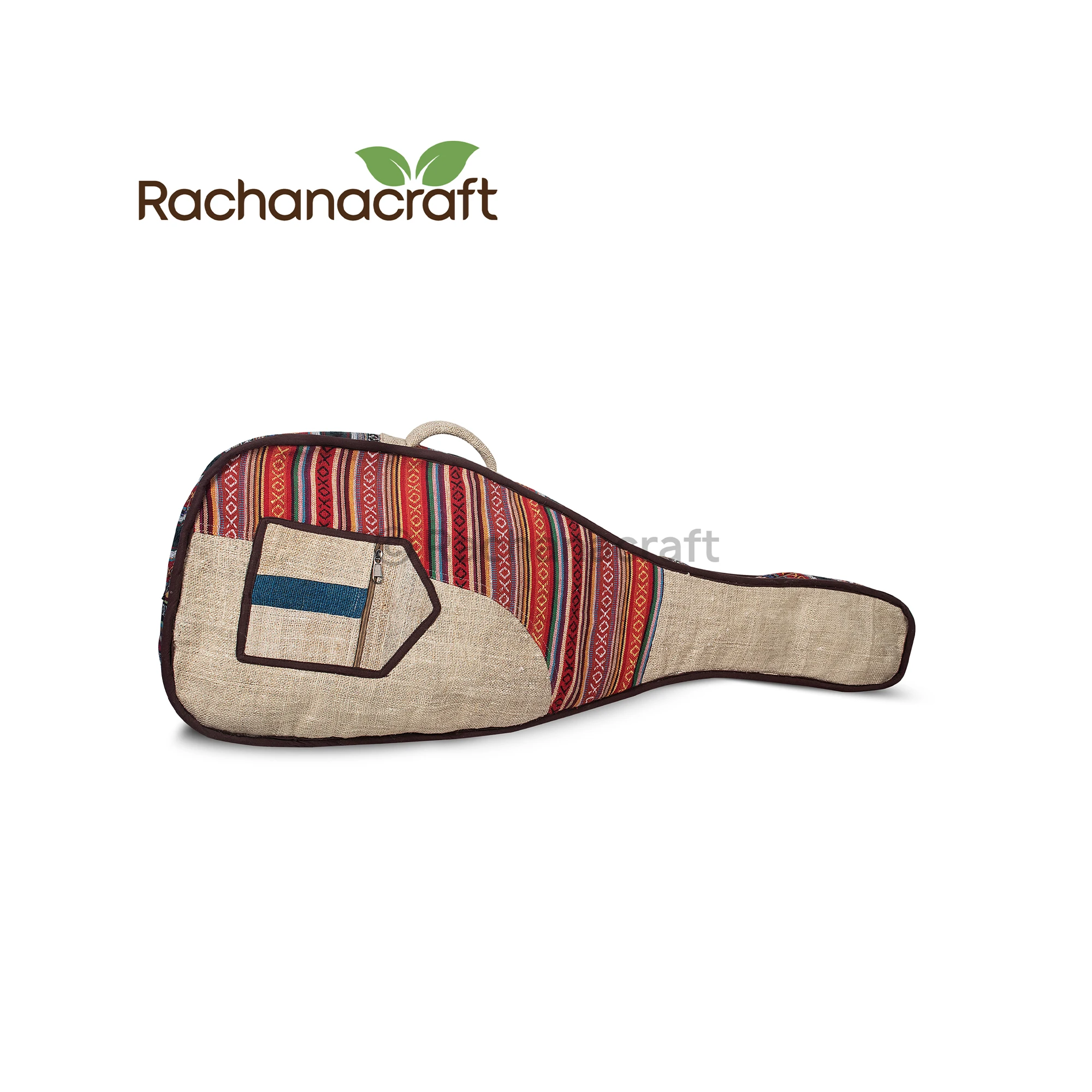 High Quality Eco Friendly Durable Hemp Guitar Case Bag with Convenient Carry Handle Made in Nepal Factory Made Wholesale