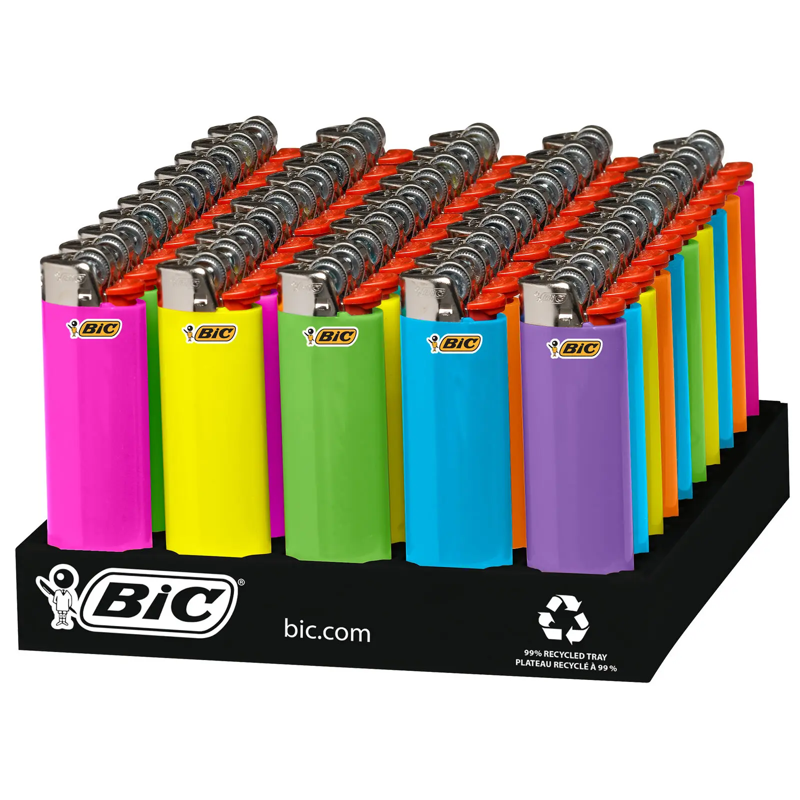 Original J6 Bic lighter tray of 50 /bic gas Lighter J25/J26 - Mini and Maxi J5 bic Lighters