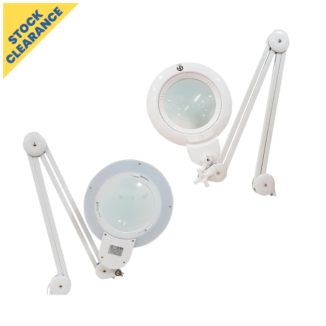 [CLEARANCE] Lens material magnifying lamp LED 9006LED-150-5D Model from Singapore Glass 6 inches size 5 Diopter Voltage 220-240V