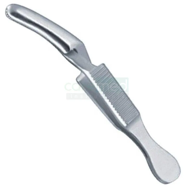 Curved/Straight Professional Stainless Steel Dieffenbach Bulldog Clamp 6.5cm Curved Serrated Tip Clamps | Caremed Instruments