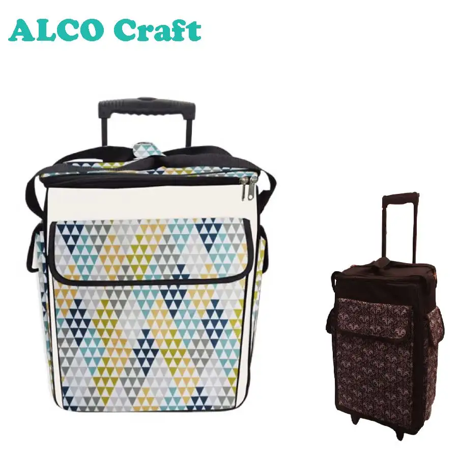 
Stylish triangles pattern craft hobby trolley for scrapbooking organizer 