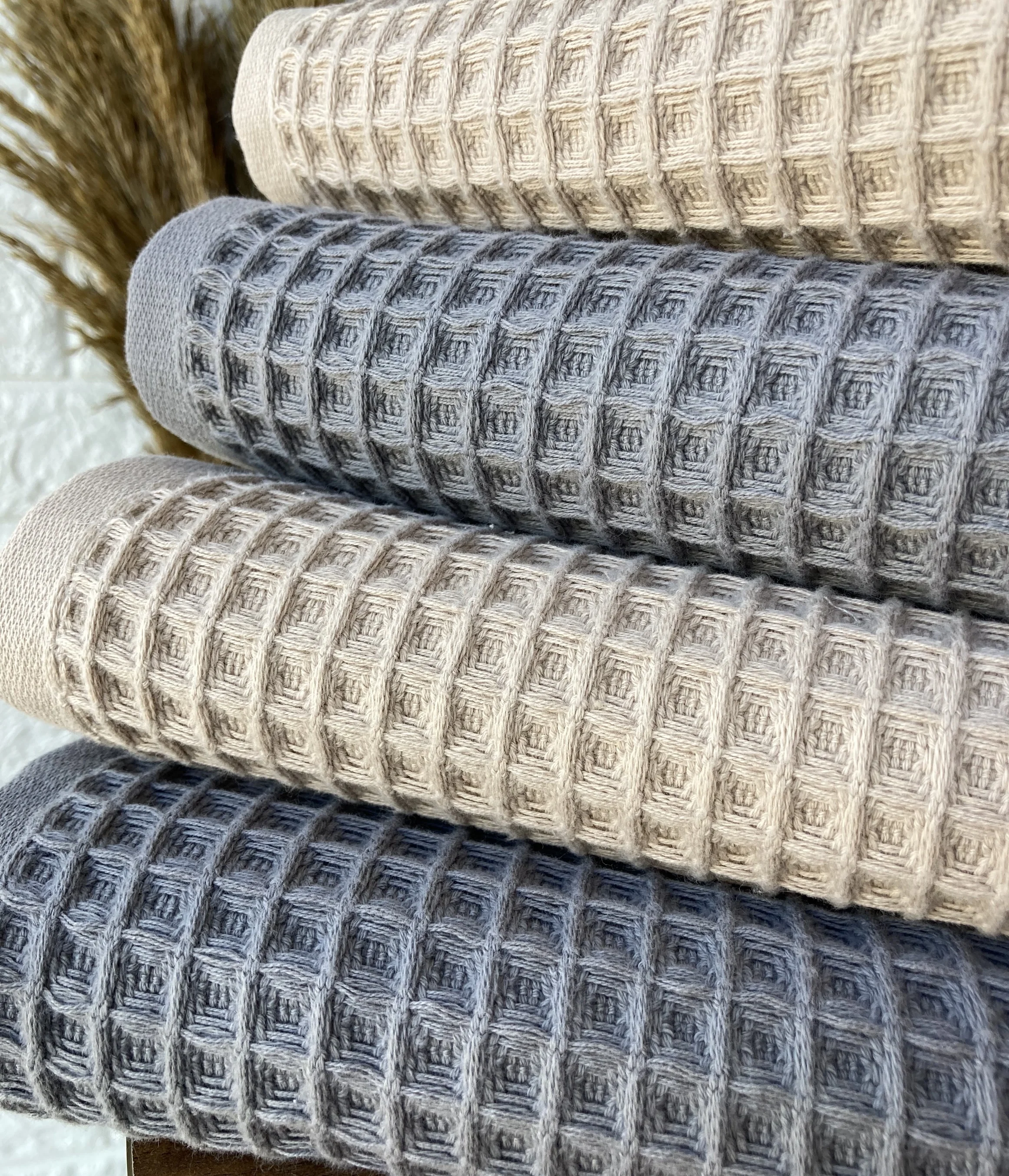 High Quality Luxury Waffle Design Bath Towels Sets , Terry Towels , Hand  , Kitchen Towels