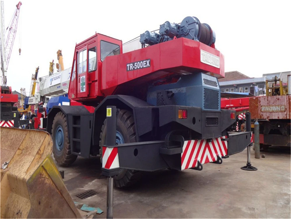 Used tadano TR500E rough terrain crane 50 ton, second hand 50ton 80ton rough crane for sale