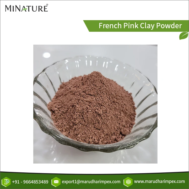 Wholesale Exporter Selling Pure 100% Natural & Organic French Pink Clay Herbal Powder for Global Purchasers