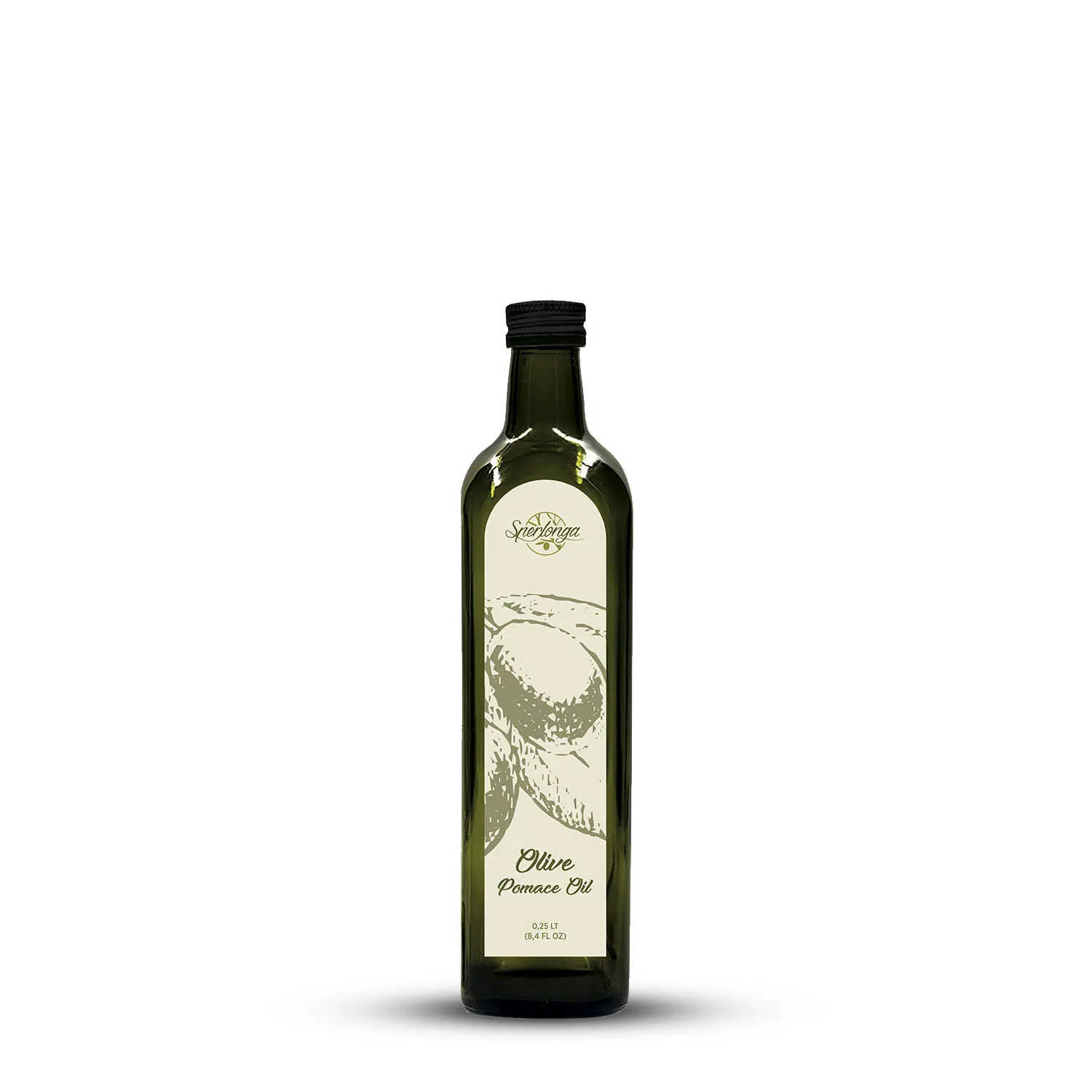 Pomace Olive Oil 250 ML  glass bottle  CASA OILIO SPERLONGA italy