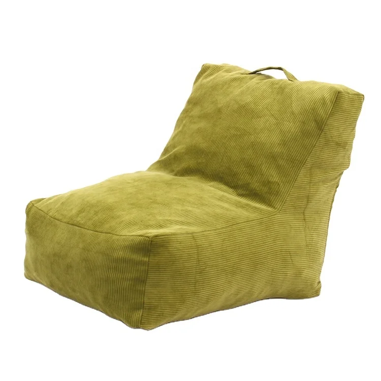 Indoor Furniture General Use Velvet Fabric Soft Modern Sofa Small Bean Bag Chair