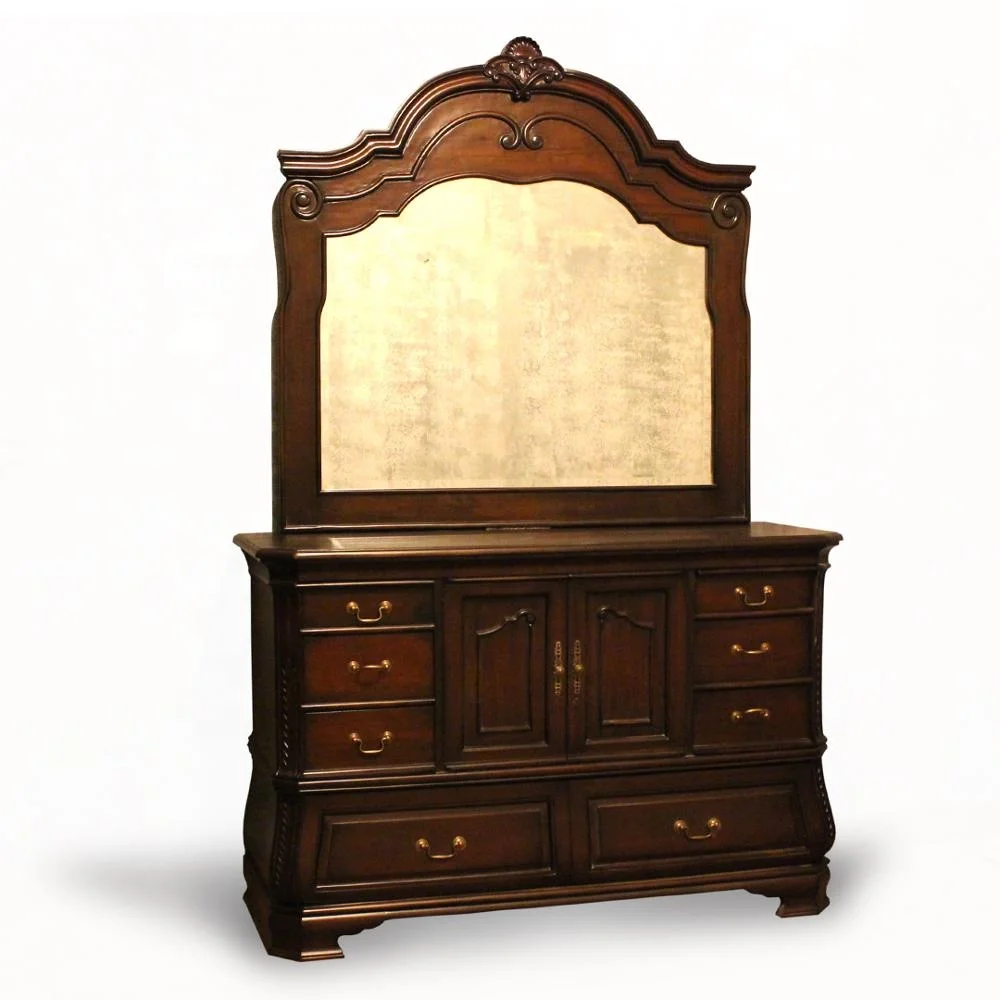Antique Dressing Table With Mirrors - Marry Anne Dresser