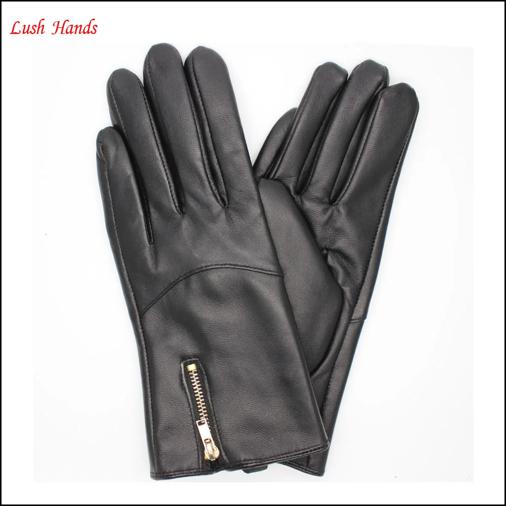 Latest design Pure Sheepskin leather deerskin Leather cheap price durable Touchscreen  dressing gloves Driving Gloves
