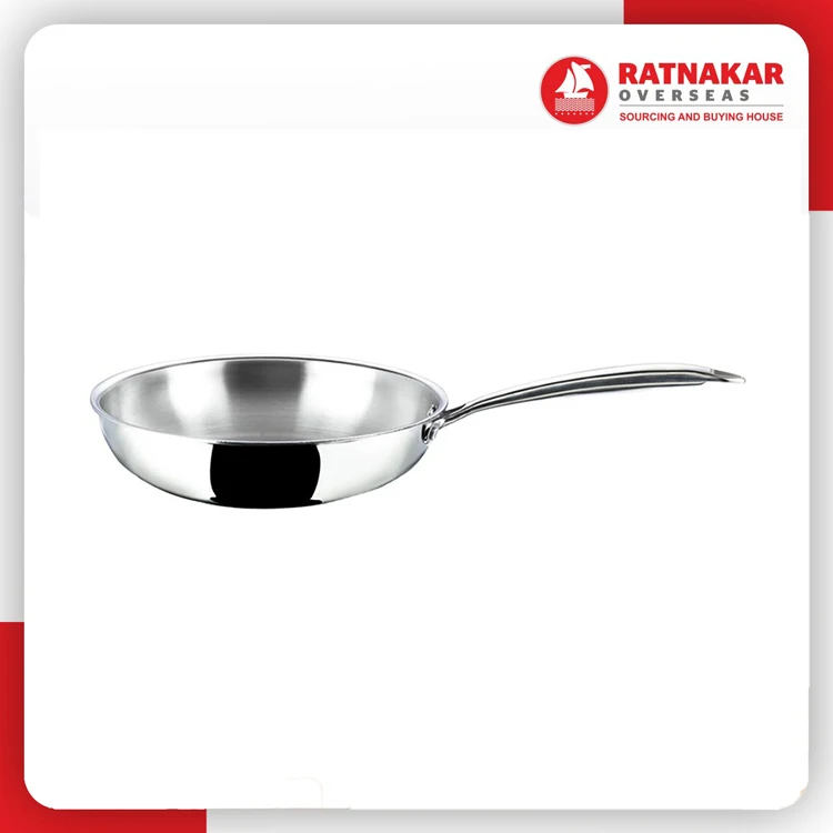 High Quality Durable Stainless Steel Frying Pan Set Stainless Steel Fry Pan With Lid For Sale At Wholesale Price