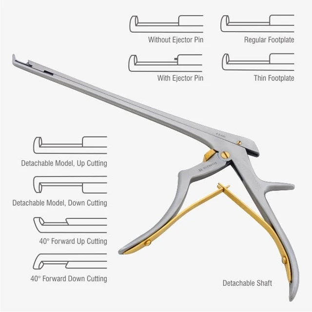 Surgical Instruments Rongeurs Punches & Cutters Kerrison Punches  Ferris-Smith Kerrison Punch Plier Grip Style Handle.