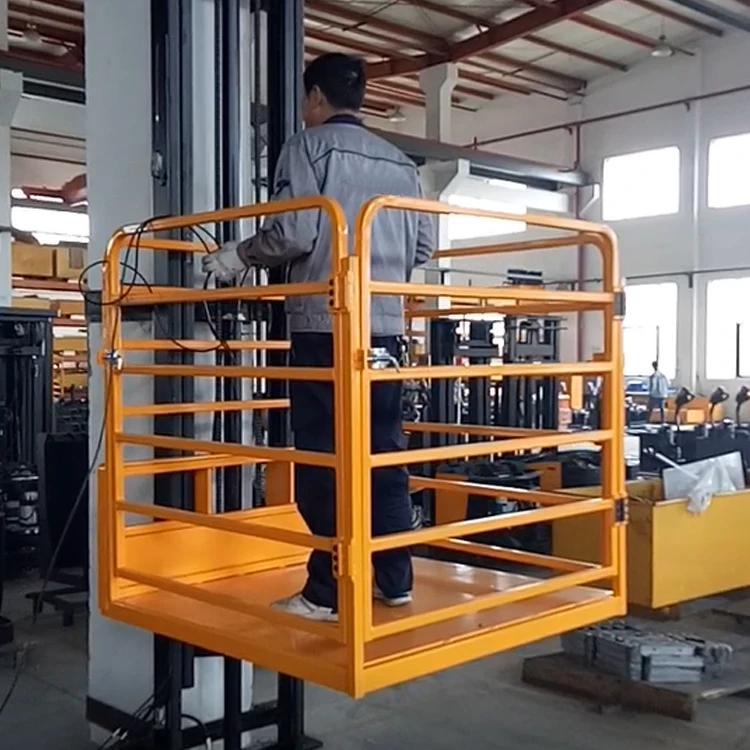 Vertical wall mounted electric warehouse cargo 6m 8m 10m one floor lift Lifting Platform