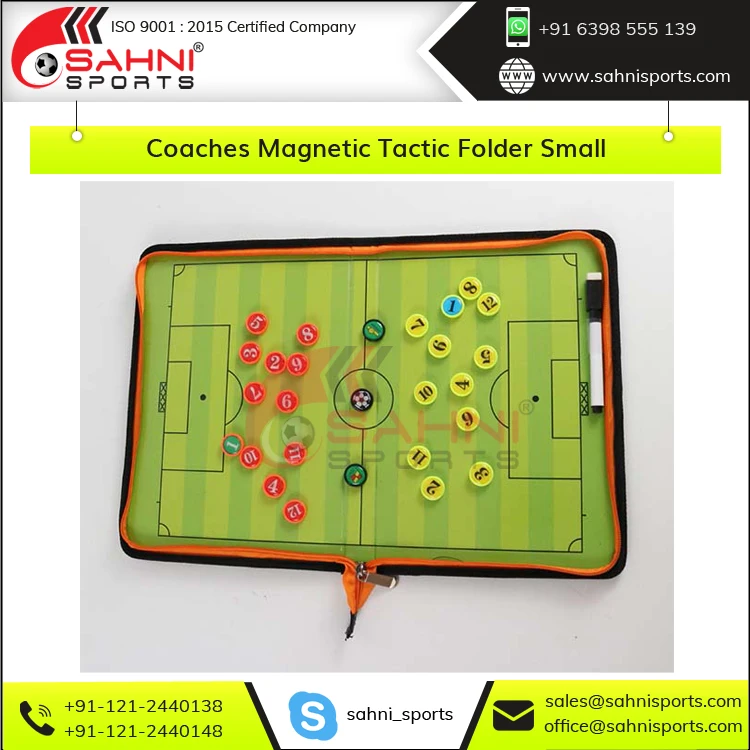 High Quality Small Coaches Magnetic Tactic Folder for Soccer, Football, Basketball and Other Different Sports