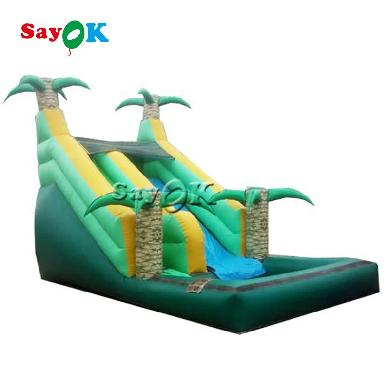 Large Portable Home PVC Water Slide For Kids Jumping Jungle Inflatable Slide