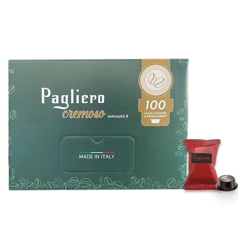 PAGLIERO - A Modo Mio - Cremoso Coffee Capsules - Packs of 100 - Box 1