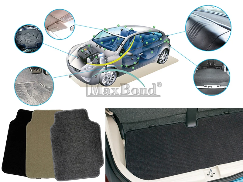 100% Recycled Needle Punched Polyester Non Woven Fabric roll, non-woven fabric felt carpet for car mats from VN