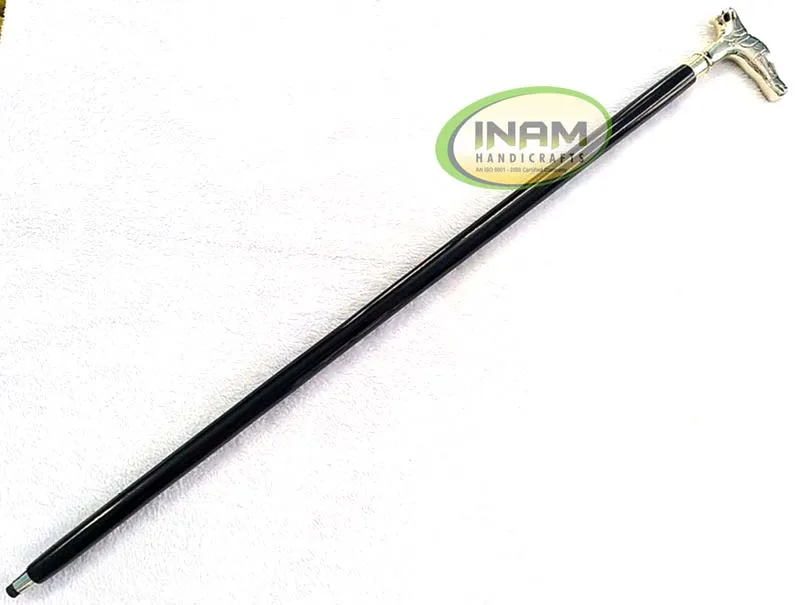 Wonderful quality and handmade vintage style walking Stick  / walking cane with designer Horse Handle