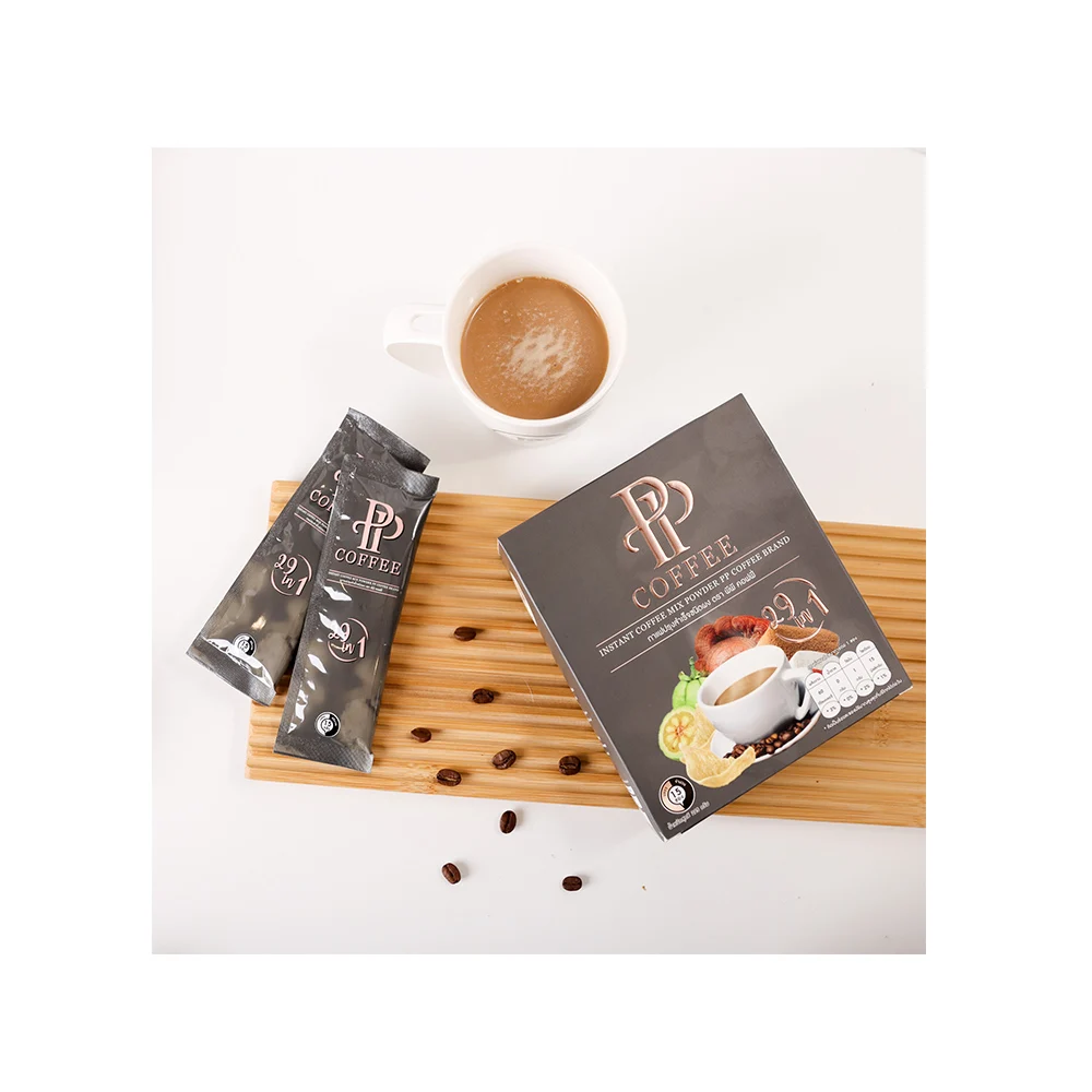 
 Горячая Распродажа, полипропиленовый Кофе 29 в 1, здоровый мгновенный кофе, ежедневное питье с низким содержанием калорий, Премиум качество из Таиланда  