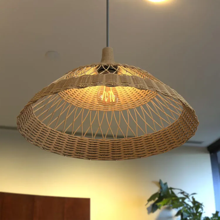 Hot Design Home Decor Wicker Rattan Lantern Pendant Light, Rattan Chandelier Lampshade in Vietnam Wholesale