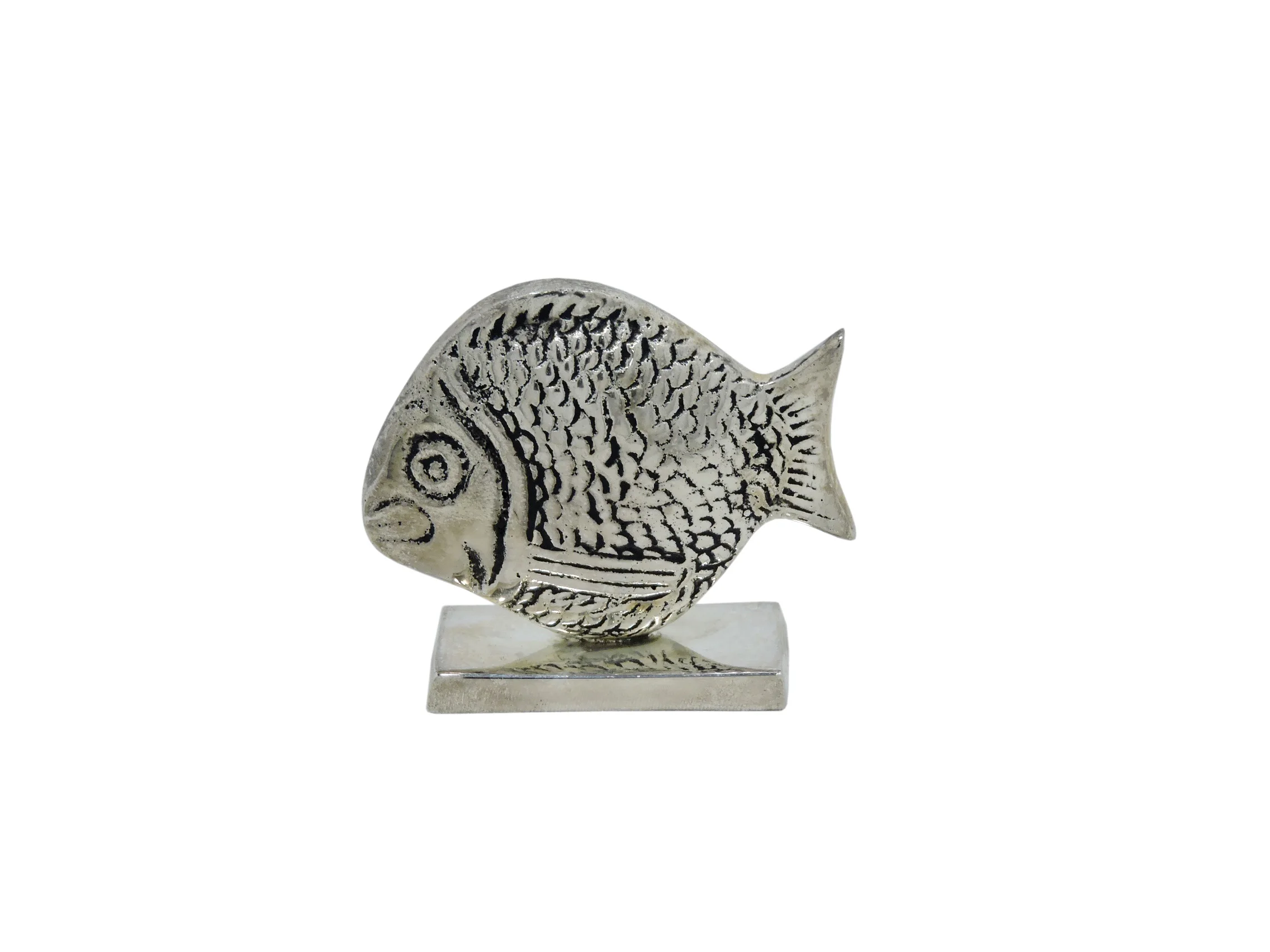 Держатель для карт со звездами из алюминия металла с никелевым покрытием серебристого цвета