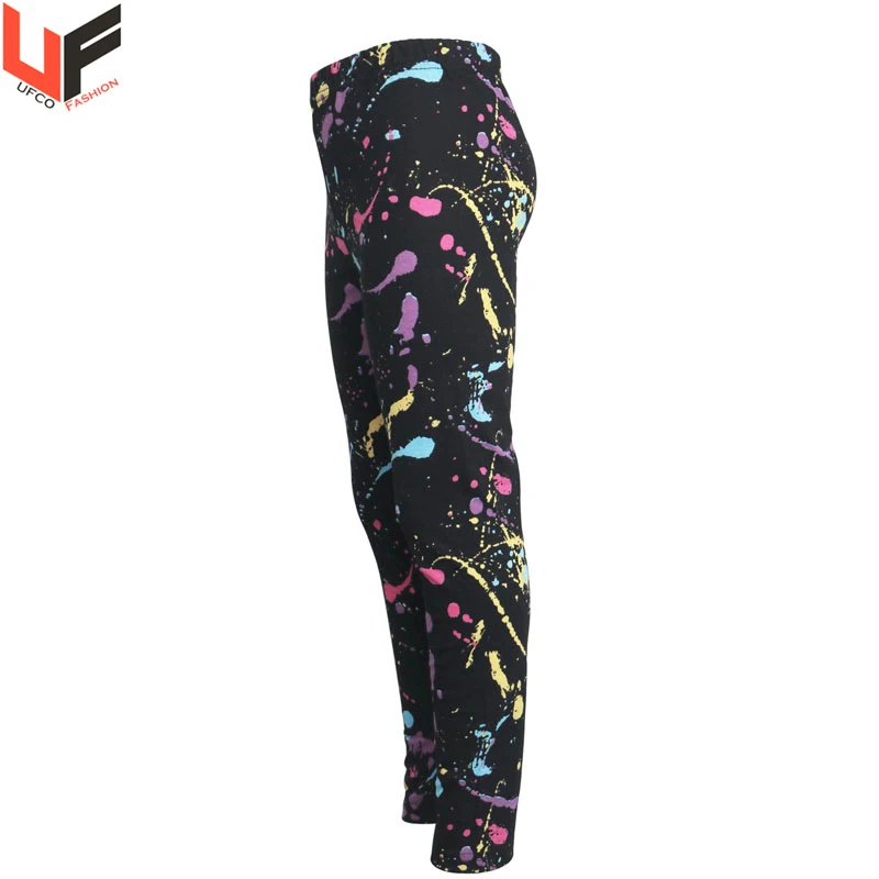 Sublimation Women Leggings With Stripes Printing Fitness Leggings Mid Waist Stretch Women Legging