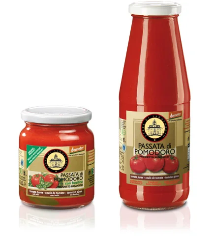 DOUBLE PACK Made in Italy organic tomatoes sauce quality traditional TOMATO PUREE 700gr