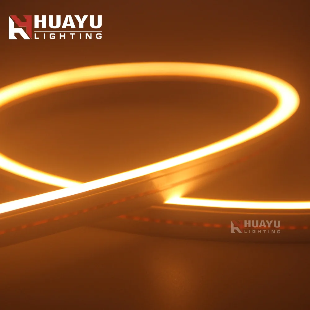 High quality silicone extruded 6*12mm warm white 2700K 3000K led flat light 12v 24v led neon flex tube light for hotel design