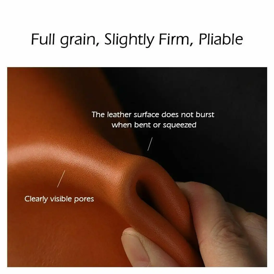 Full grain vegetable tanned leather cut to order Lambskin Lamb Sheep leather material for crafts