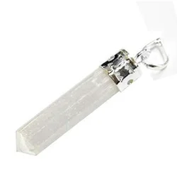 Selenite Pencil Pendants with Handmade Metaphysical Style : Wholesale Pencil Pendants Gemstone Agate ORGONE EXPORT 30 - 40 Mm