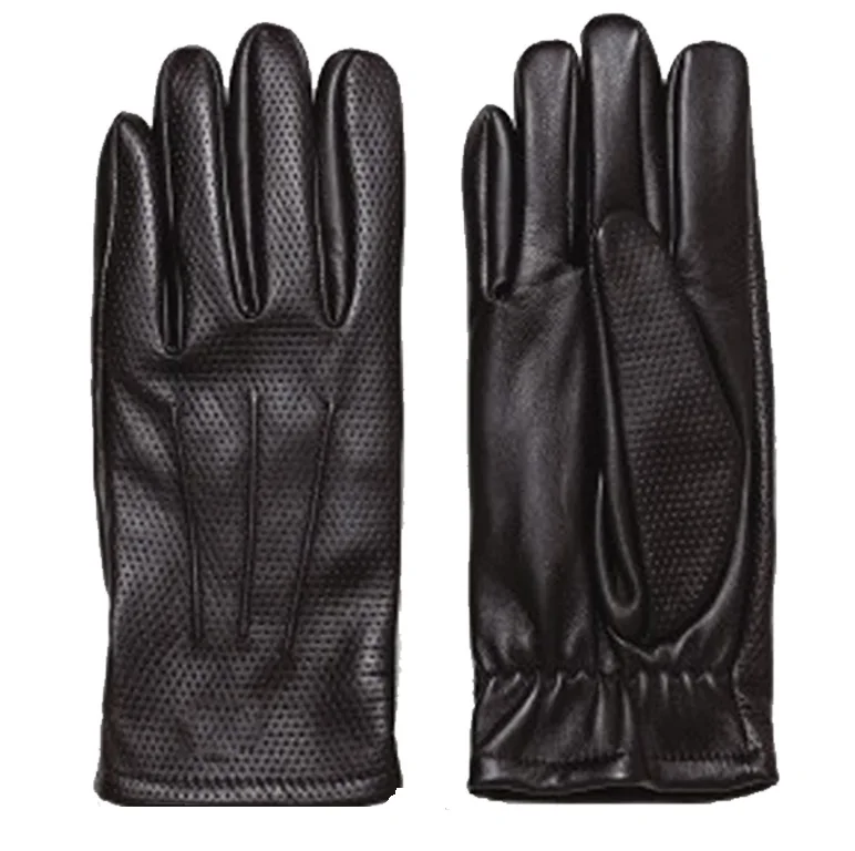 Дамское зимнее платье перчатки мягкая меховая подкладка женская одежда длинные стильные кожаные