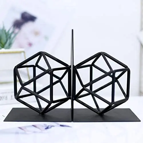 Black Steel Cheap Wholesale Creative Bookends Book Decorative For Shelves
