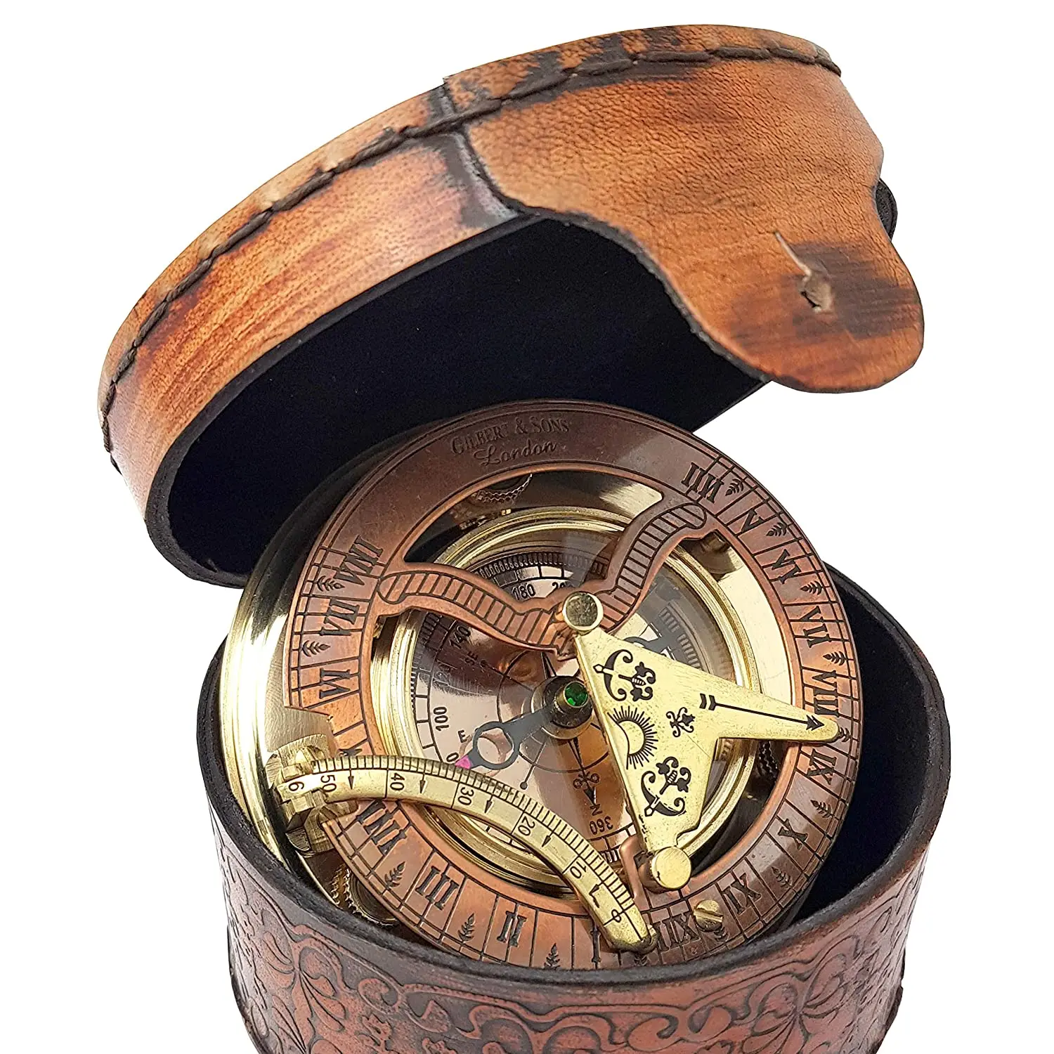 High quality brass compass sundial nautical compass brass wholesale from Indian Manufacturer nautical antique brass compass