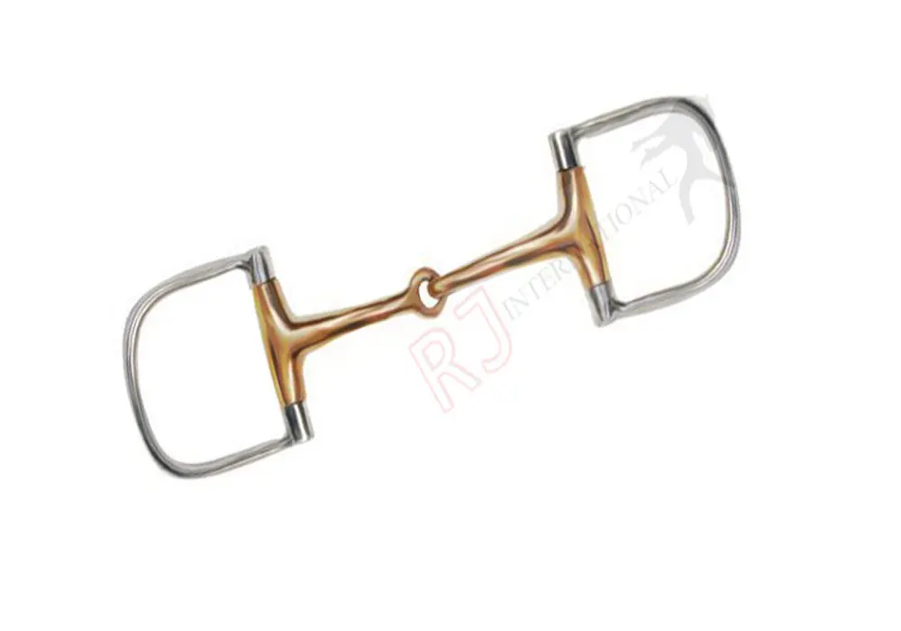 NEW HORSE D Ring Copper Mouth Snaffle Bit Stainless Steel by Riaz Jamal Intel