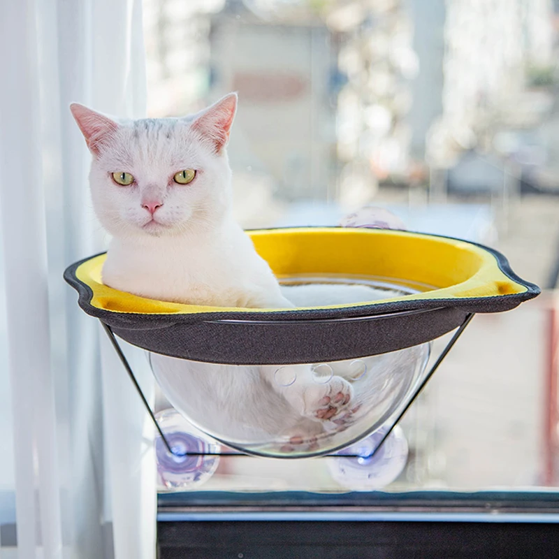 Cat Window Hammocks Window-Mounted Cat Bed with Strong Suction Cups Hold Up for Cats and Small Dogs