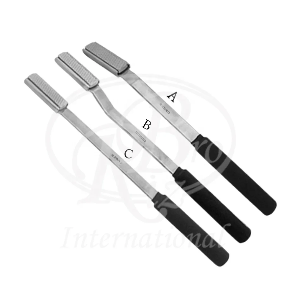 Equine Dental Float Flat Shaft Set of 3 Floats with Rasp Blade Equine Dental Rasp Equine Dental Instruments