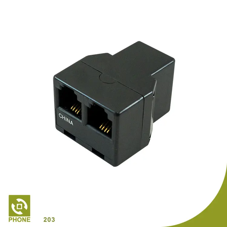 Modular Adaptor 2 way phone line splitter