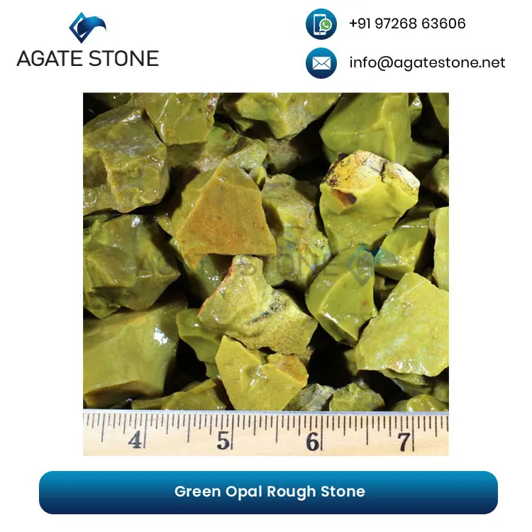 Leading Exporter of Best Quality Natural Green Opal Rough Stone Manufacturer