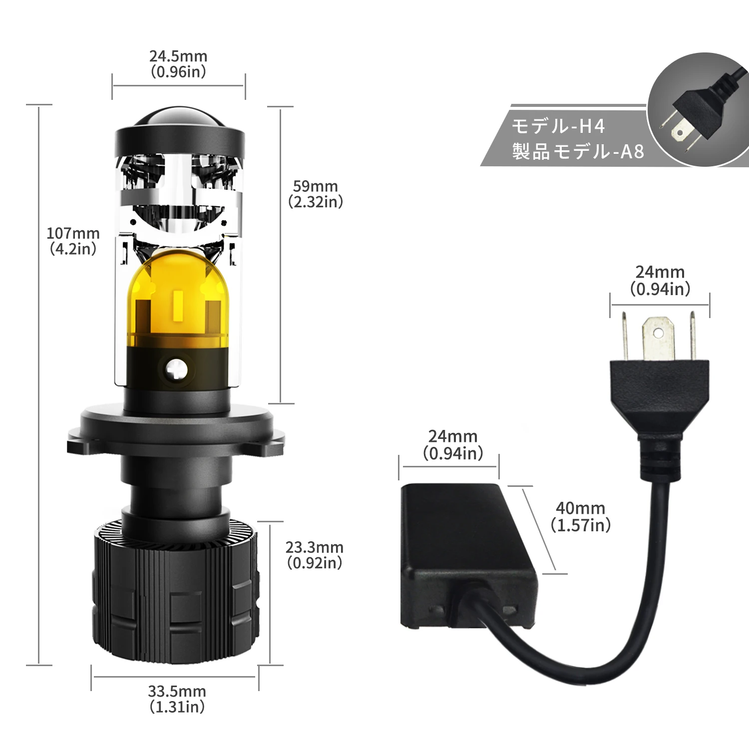 Светодиодная лампа с проектором H4 H7 Мини объектив для фар Plug Play H11 9005 9006 комплект переоборудования светодиодных